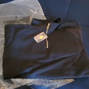 Mens Quarter-Zip Mock Neck Sweatshirt